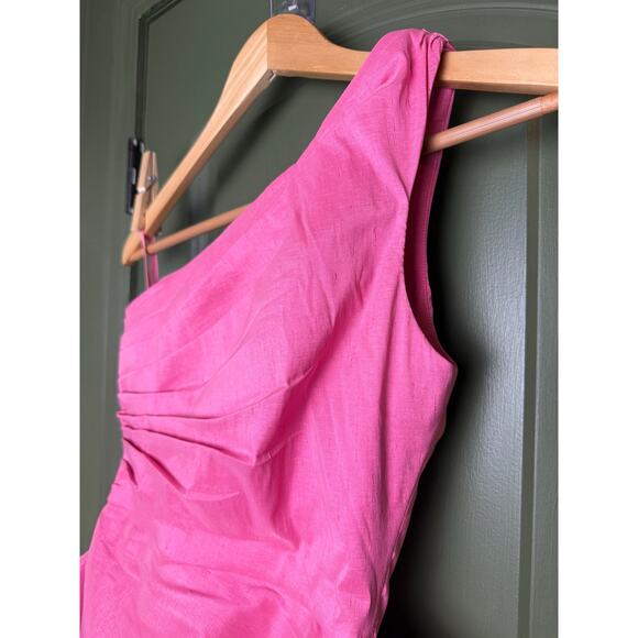 NWT Rachel Gilbert Pink Marco Gown Maxi Gala Formal Black Tie Bow Dress Size 2 - Picture 3 of 10